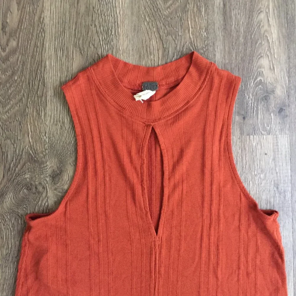 Free People Faye Tank Top with Keyhole